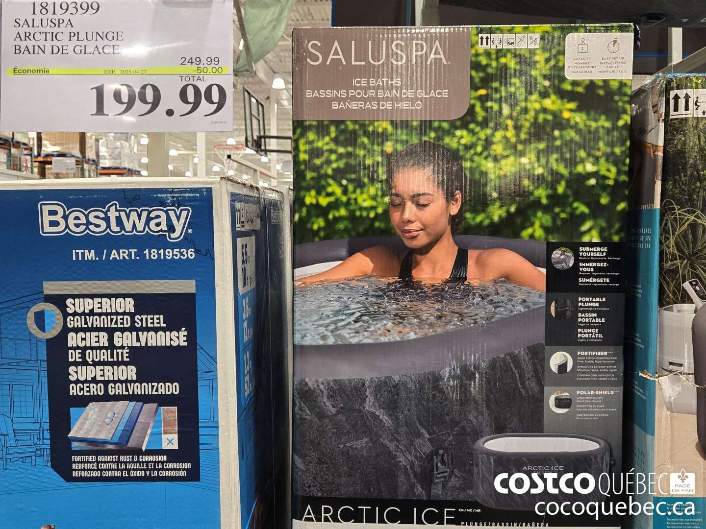 1819399 SALUSPA ARCTIC PLUNGE BAIN DE GLACE  ($50.00 INSTANT SAVINGS EXPIRES ON 2025-04-27) $199.99