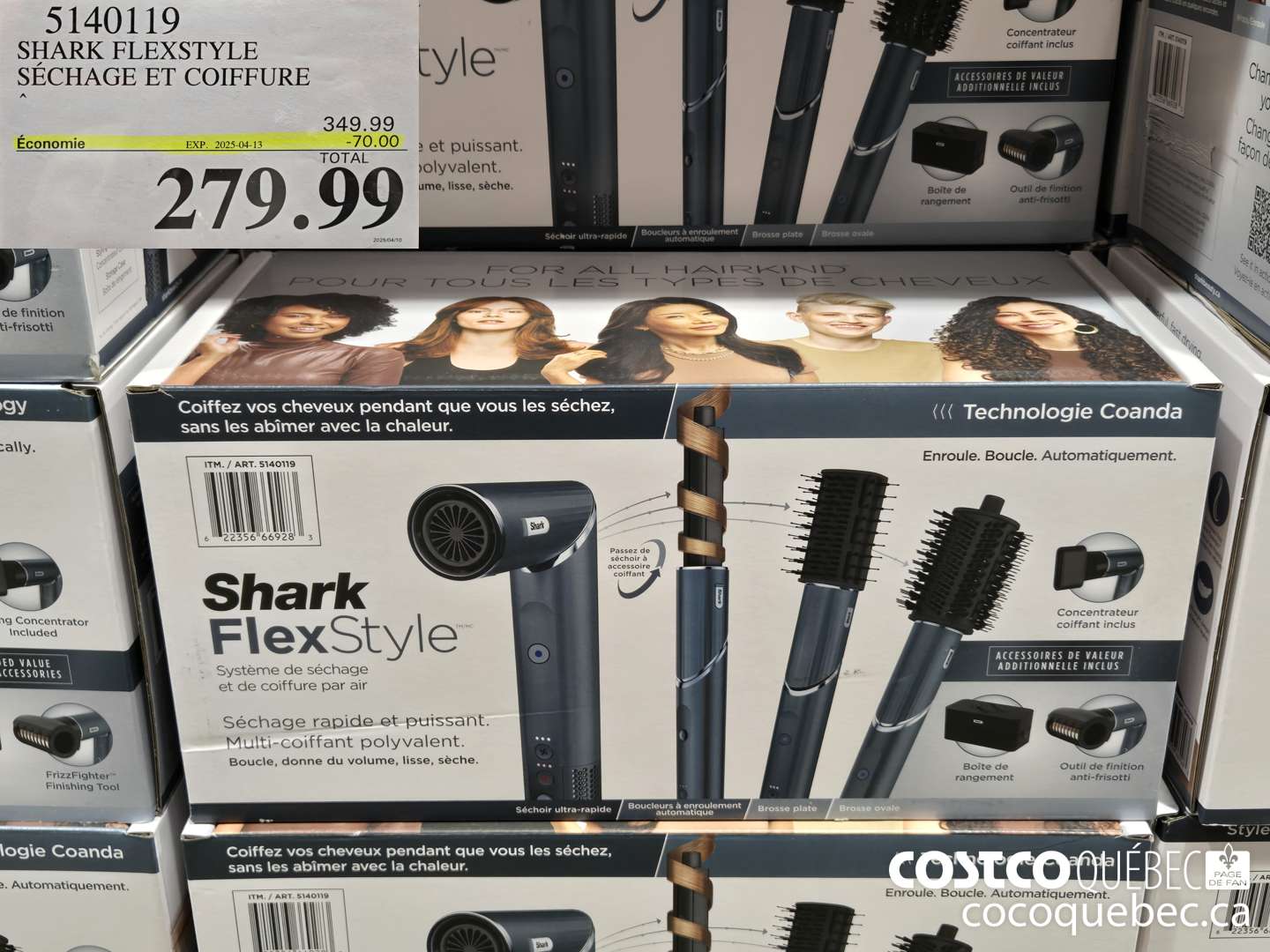5140119 SHARK FLEXSTYLE SECHAGE ET COIFFURE  ($70.00 INSTANT SAVINGS EXPIRES ON 2025-04-13) $279.99