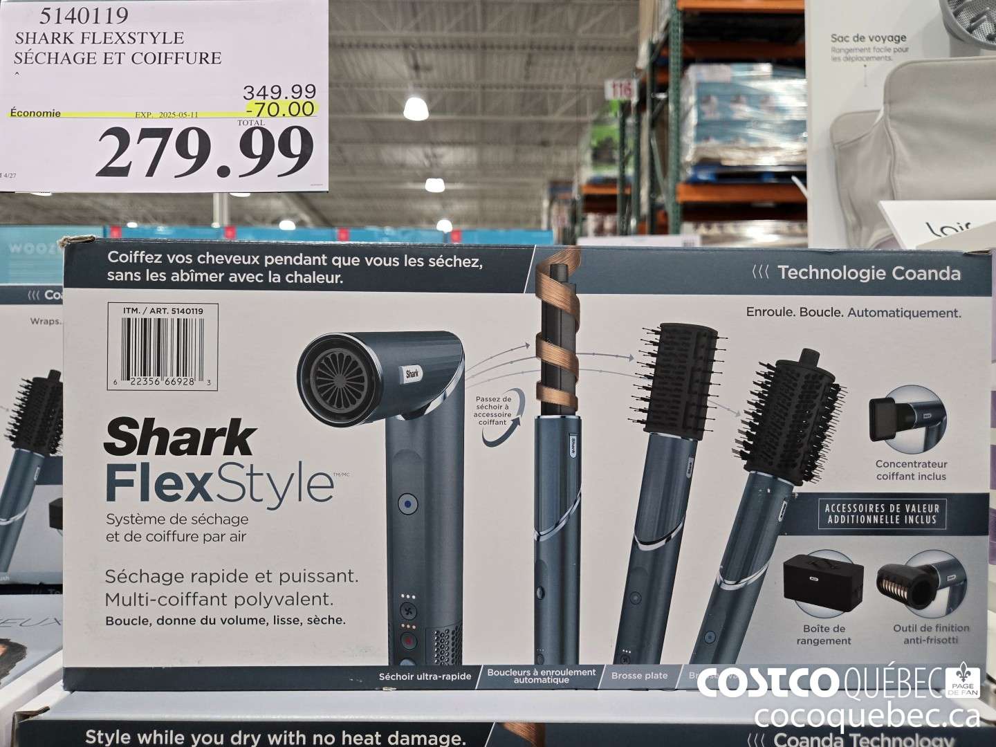 5140119 SHARK FLEXSTYLE SECHAGE ET COIFFURE  ($70.00 INSTANT SAVINGS EXPIRES ON 2025-05-11) $279.99