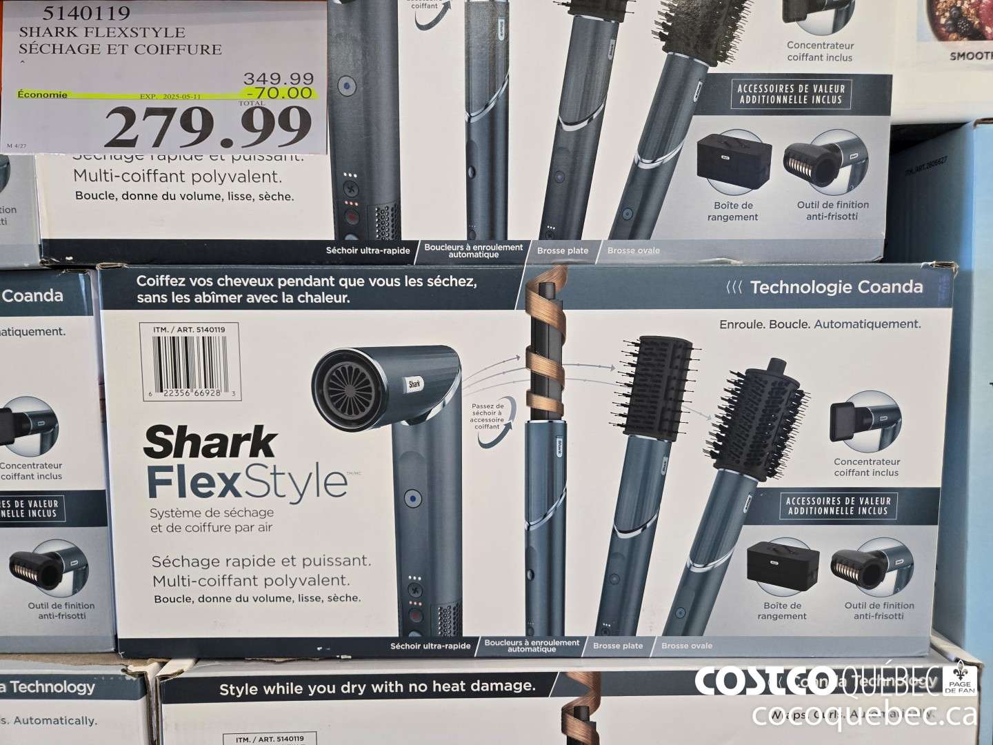 5140119 SHARK FLEXSTYLE SECHAGE ET COIFFURE  ($70.00 INSTANT SAVINGS EXPIRES ON 2025-05-11) $279.99