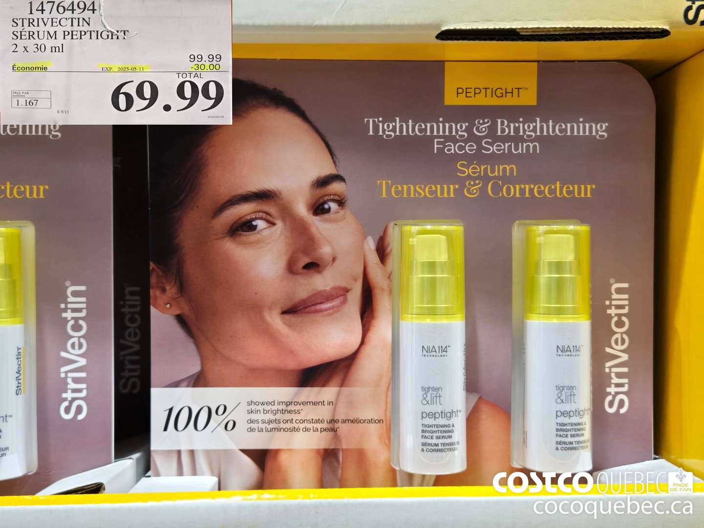 1476494 STRIVECTIN SERUM PEPTIGHT  ($30.00 INSTANT SAVINGS EXPIRES ON 2025-05-11) $69.99