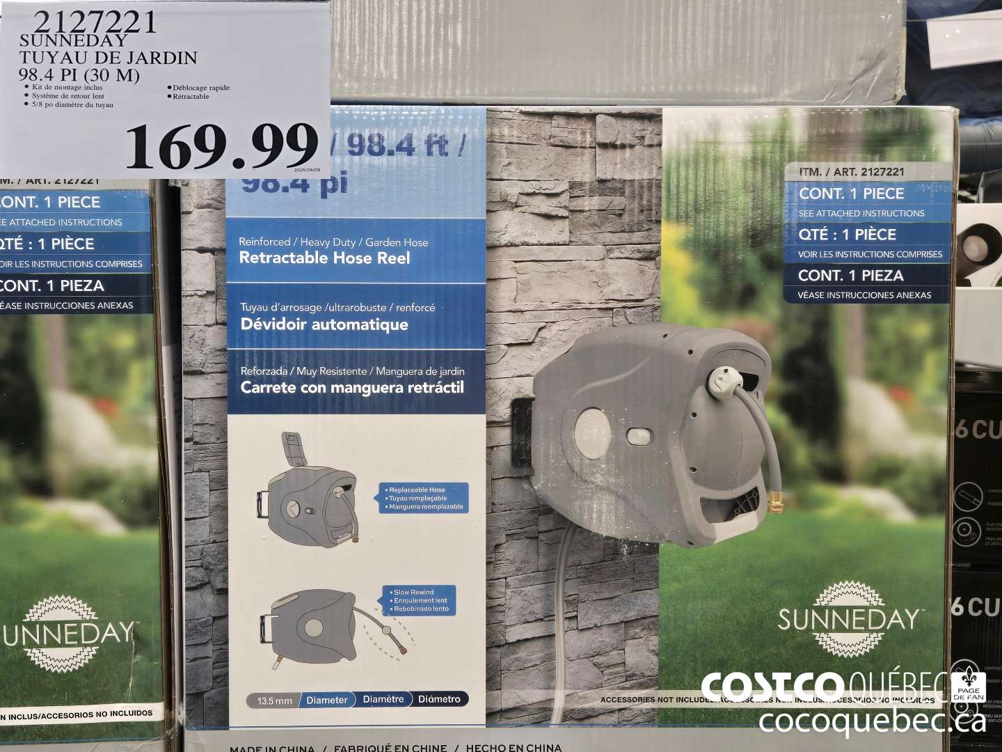 2127221 SUNNEDAY TUYAU DE JARDIN 98.4 PI (30 M)  $169.99