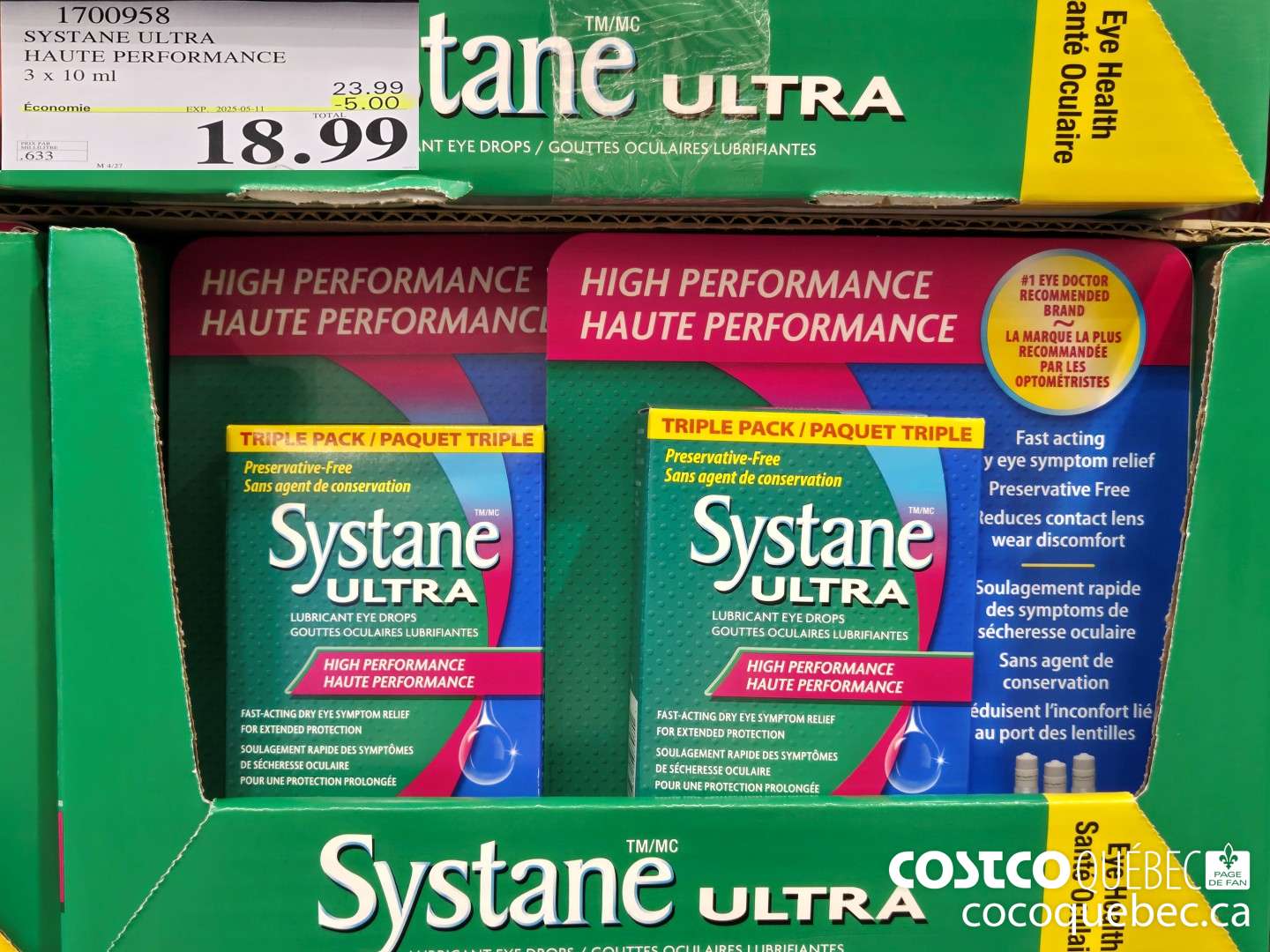 1700958 SYSTANE ULTRA SANS AGENT CONSER. 3 X 10 ML  ($5.00 INSTANT SAVINGS EXPIRES ON 2025-05-11) $18.99