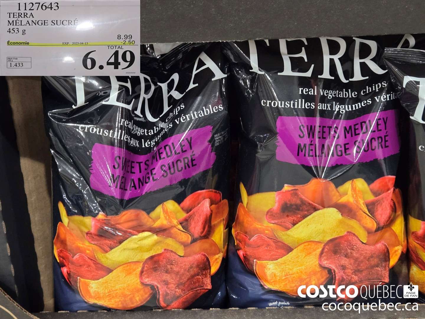 1127643 TERRA MELANGE SUCRE  ($2.50 INSTANT SAVINGS EXPIRES ON 2025-04-13) $6.49