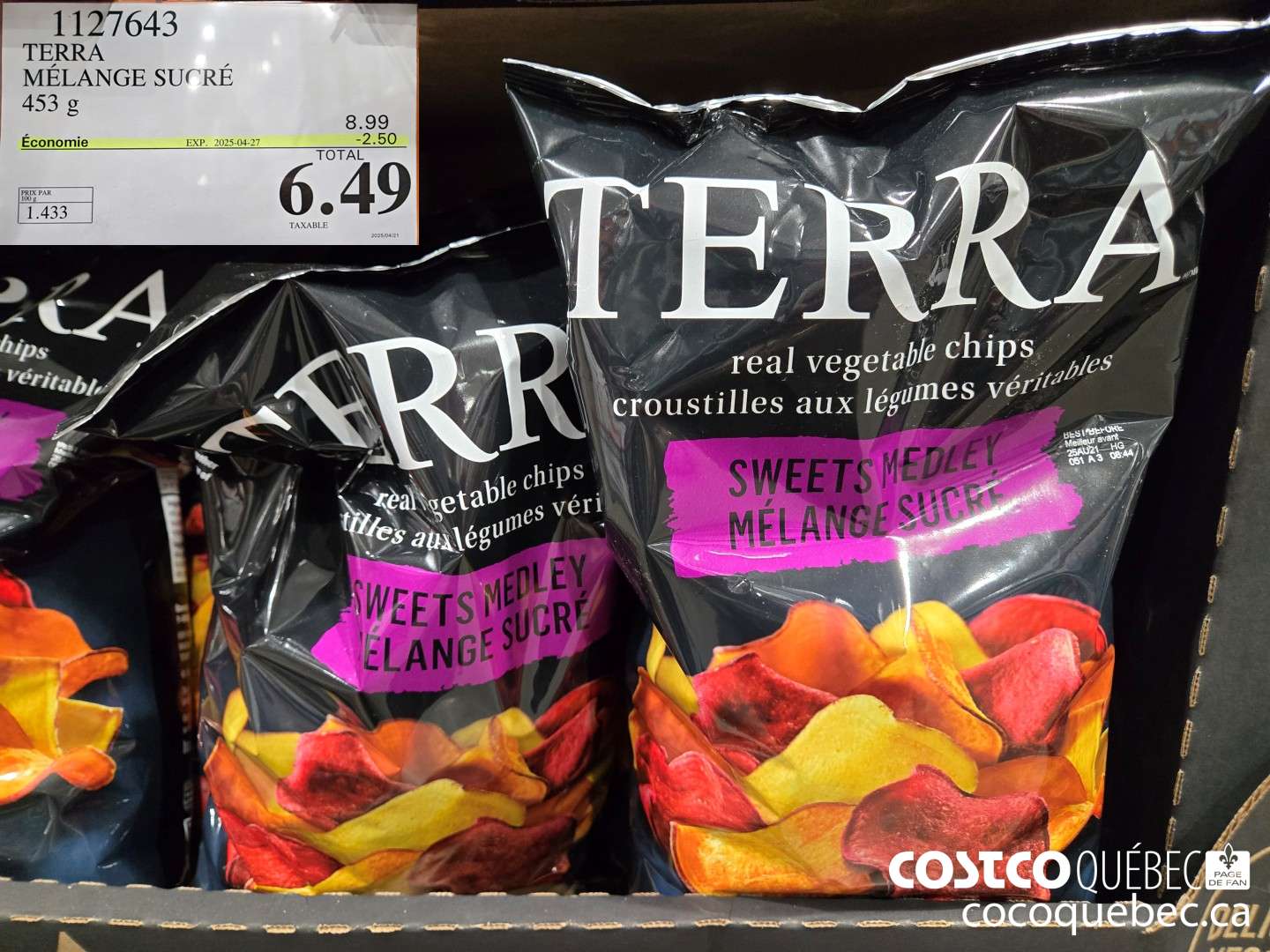 1127643 TERRA MELANGE SUCRE  ($2.50 INSTANT SAVINGS EXPIRES ON 2025-04-27) $6.49