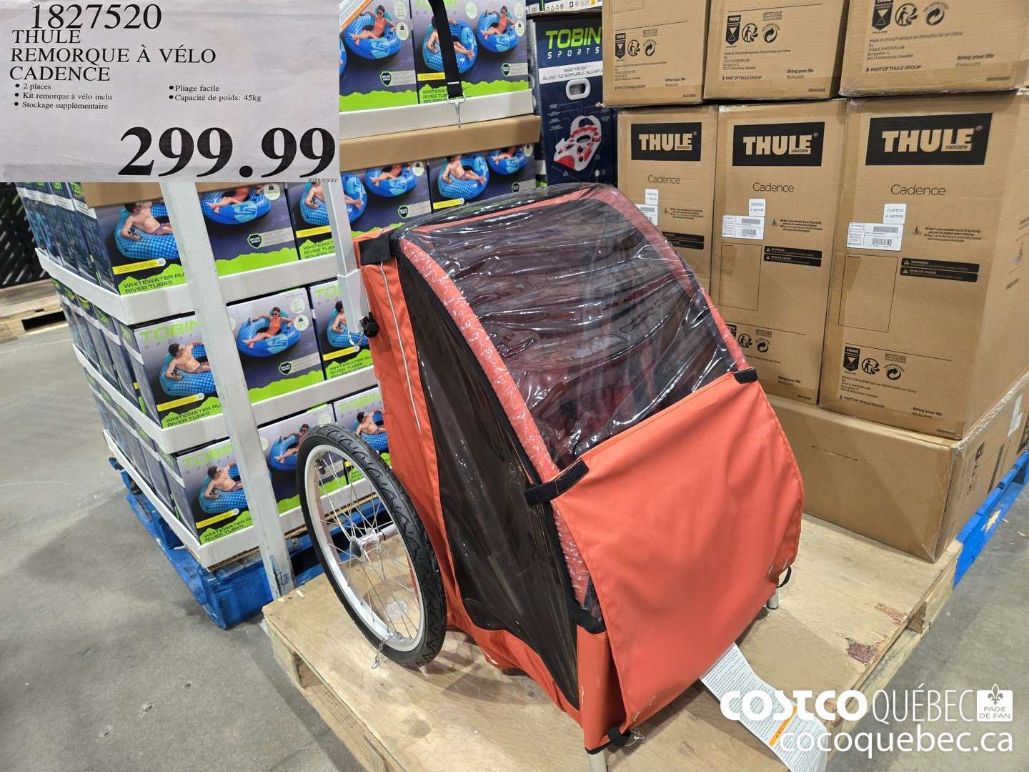 1827520 THULE REMORQUE A VELO CADENCE  $299.99