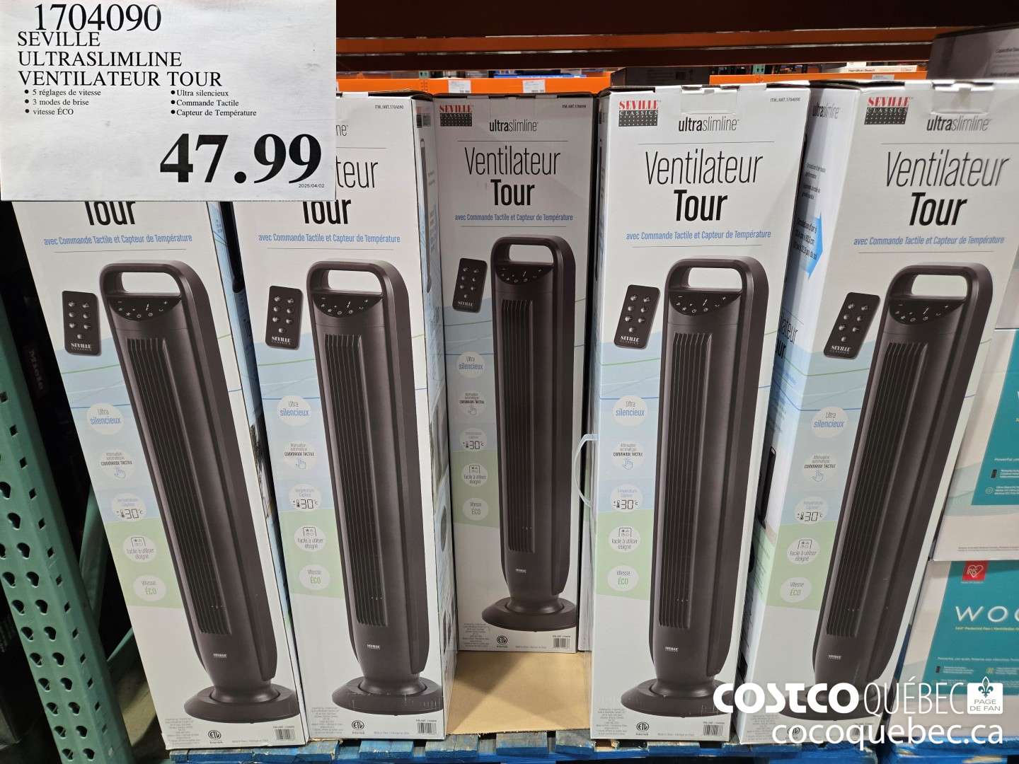 1704090 ULTRASLIMLINE VENTILATEUR T' TOUR  $47.99