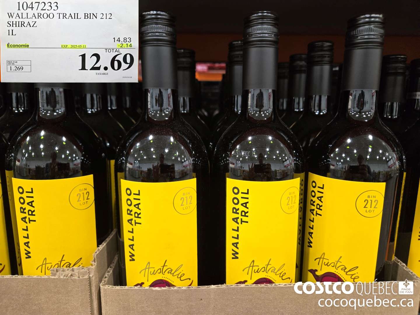 1047233 WALLAROO TRAIL BIN 212 SHIRAZ Australie ($2.14 INSTANT SAVINGS EXPIRES ON 2025-05-11) $12.69