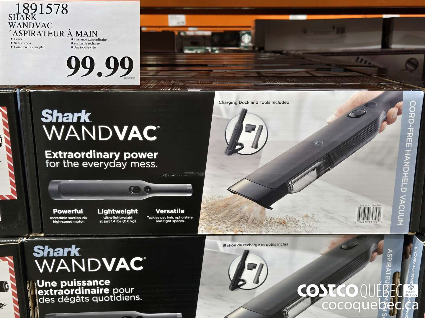 1891578 WANDVAC “ASPIRATEUR A MAIN  $99.99