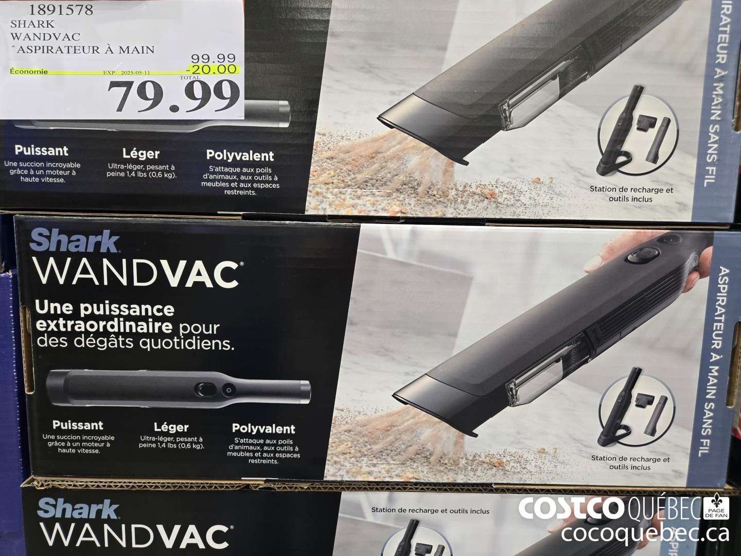 1891578 WANDVAC “ASPIRATEUR A MAIN  ($20.00 INSTANT SAVINGS EXPIRES ON 2025-05-04) $79.99