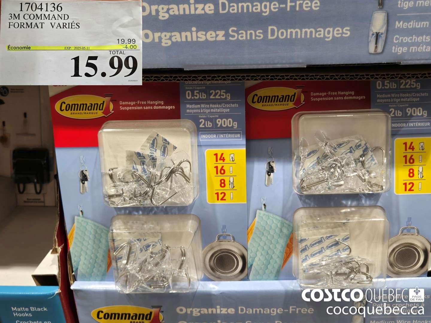 1704136 1704136 3M COMMAND FORMAT  ($4.00 INSTANT SAVINGS EXPIRES ON 2025-05-11) $15.99