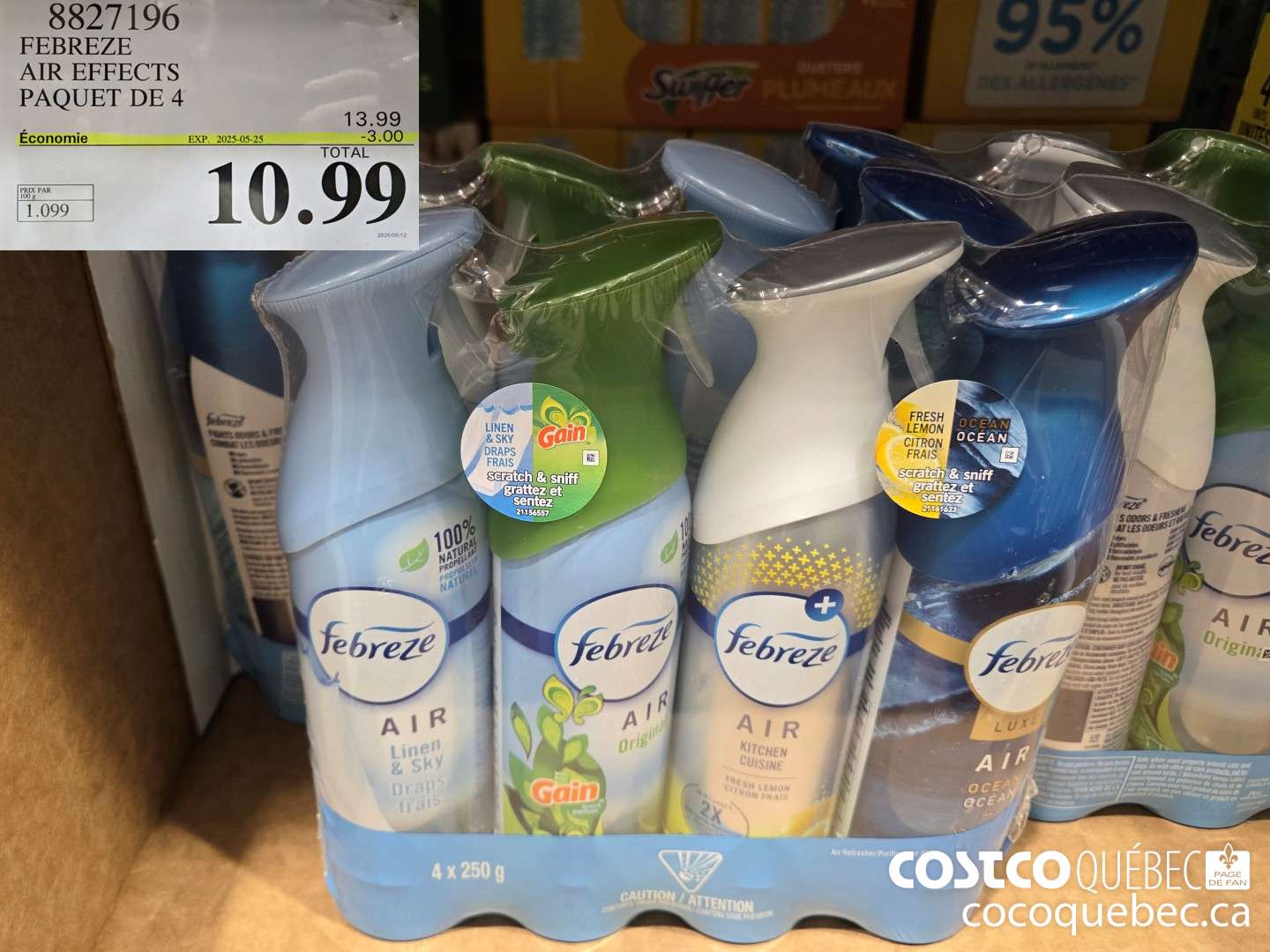 8827196 AIR EFFECTS PAQUET DE 4 ($3.00 INSTANT SAVINGS EXPIRES ON 2025-05-25) $10.99