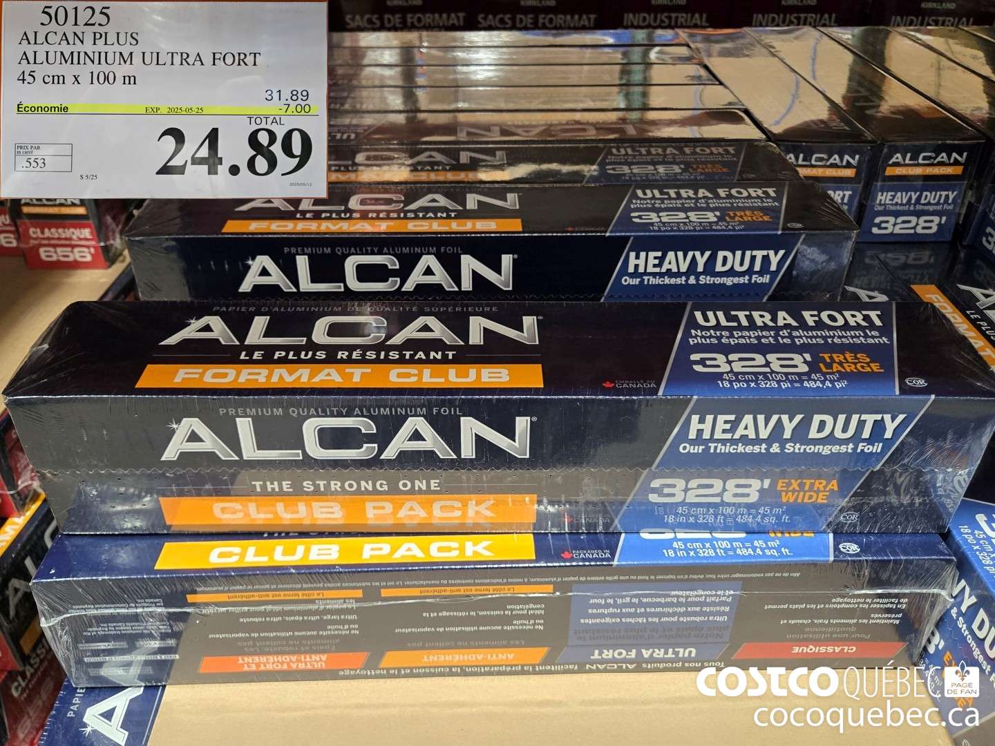 50125 ALCAN PLUS ALUMINIUM ULTRA FORT | 45 cm x 100 m  ($7.00 INSTANT SAVINGS EXPIRES ON 2025-05-25) $24.89