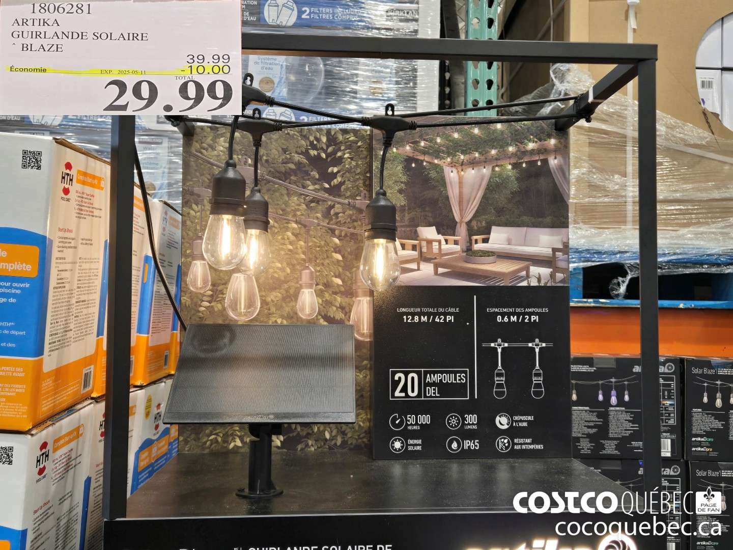 1806281 ARTIKA GUIRLANDE SOLAIRE * BLAZE  ($10.00 INSTANT SAVINGS EXPIRES ON 2025-05-11) $29.99