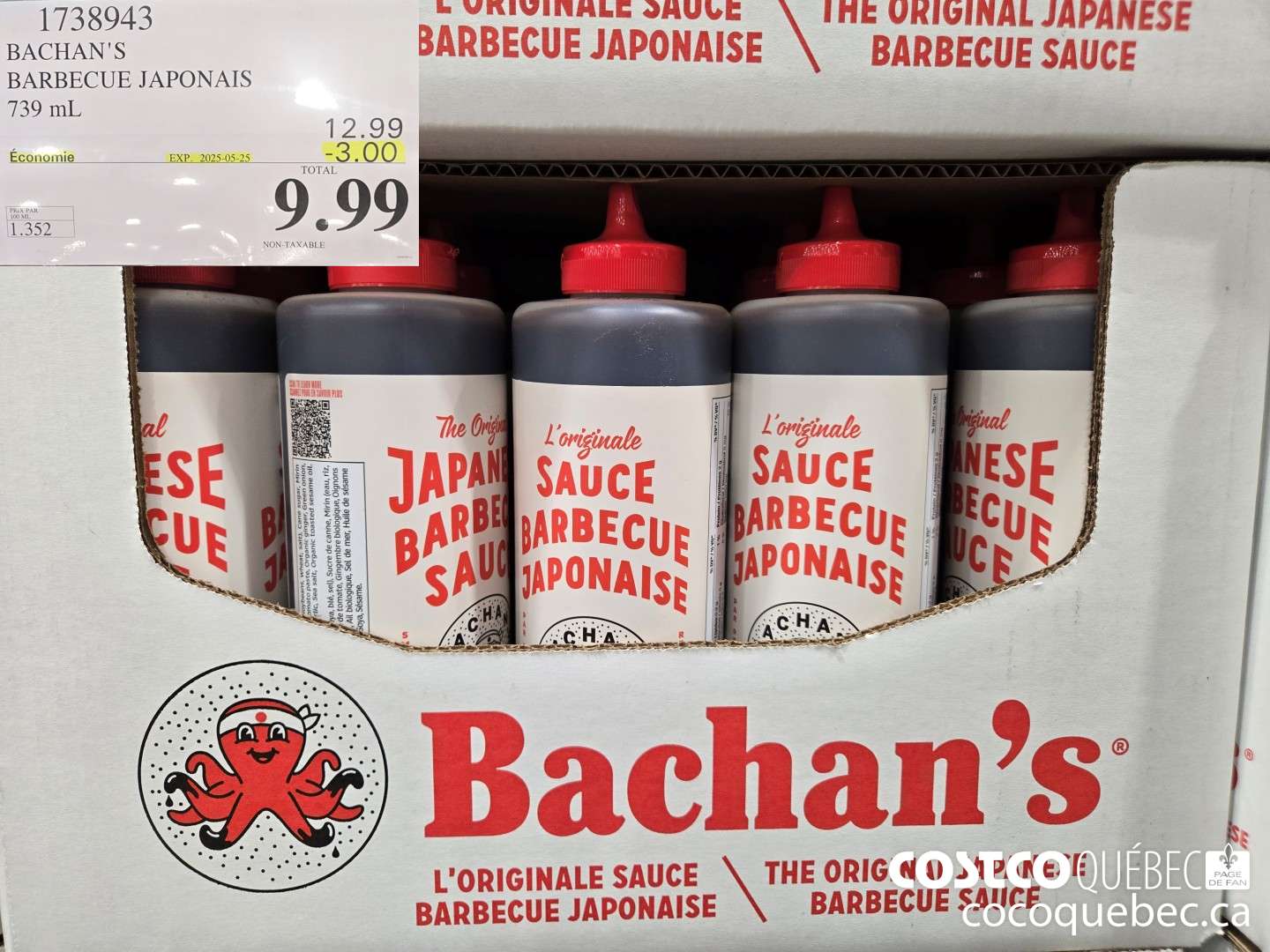 1738943 BACHAN'S BARBECUE JAPONAIS  ($3.00 INSTANT SAVINGS EXPIRES ON 2025-05-25) $9.99