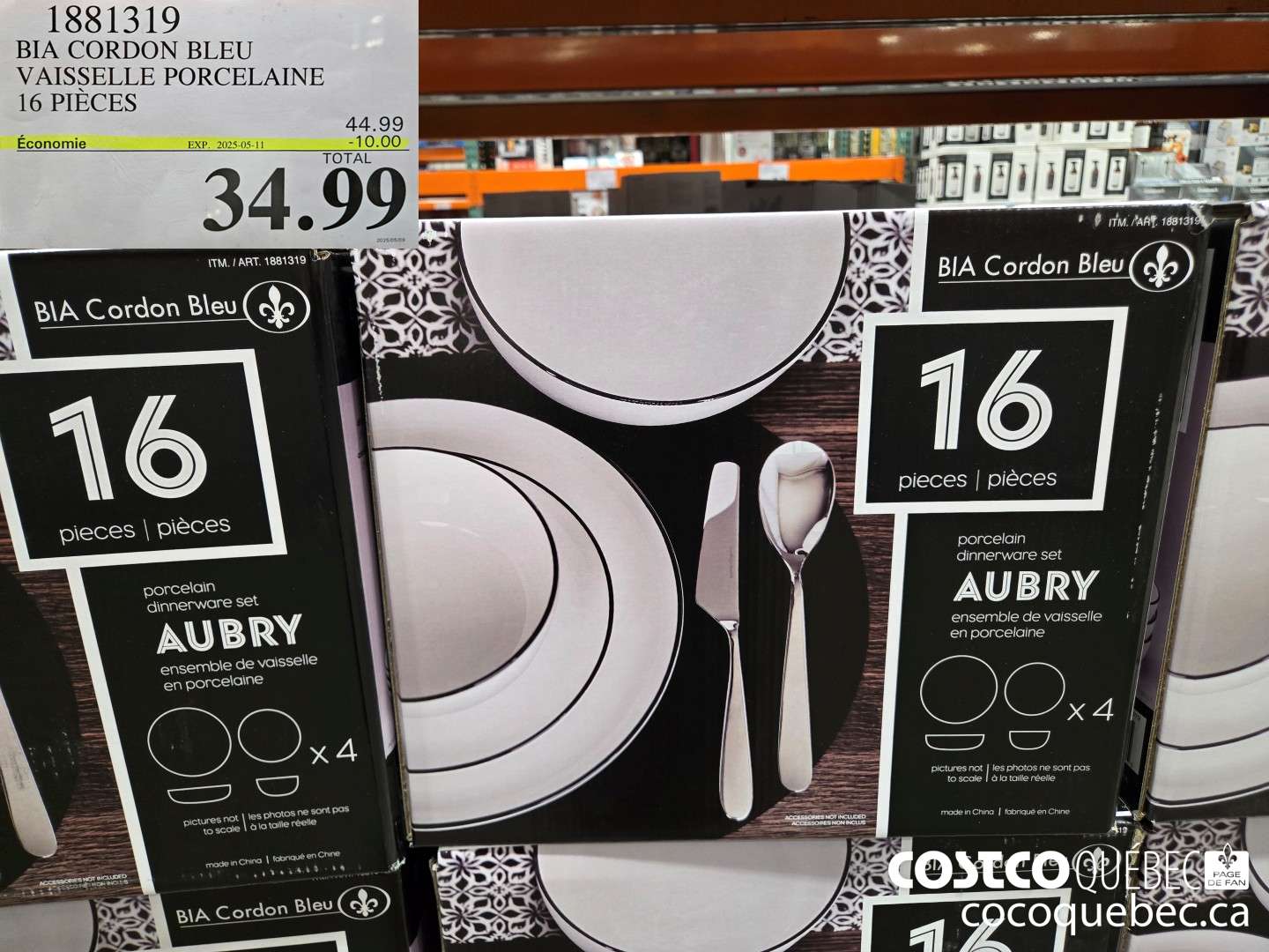 1881319 BIA CORDON BLEU VAISSELLE PORCELAINE 16 PIECES  ($10.00 INSTANT SAVINGS EXPIRES ON 2025-05-11) $34.99