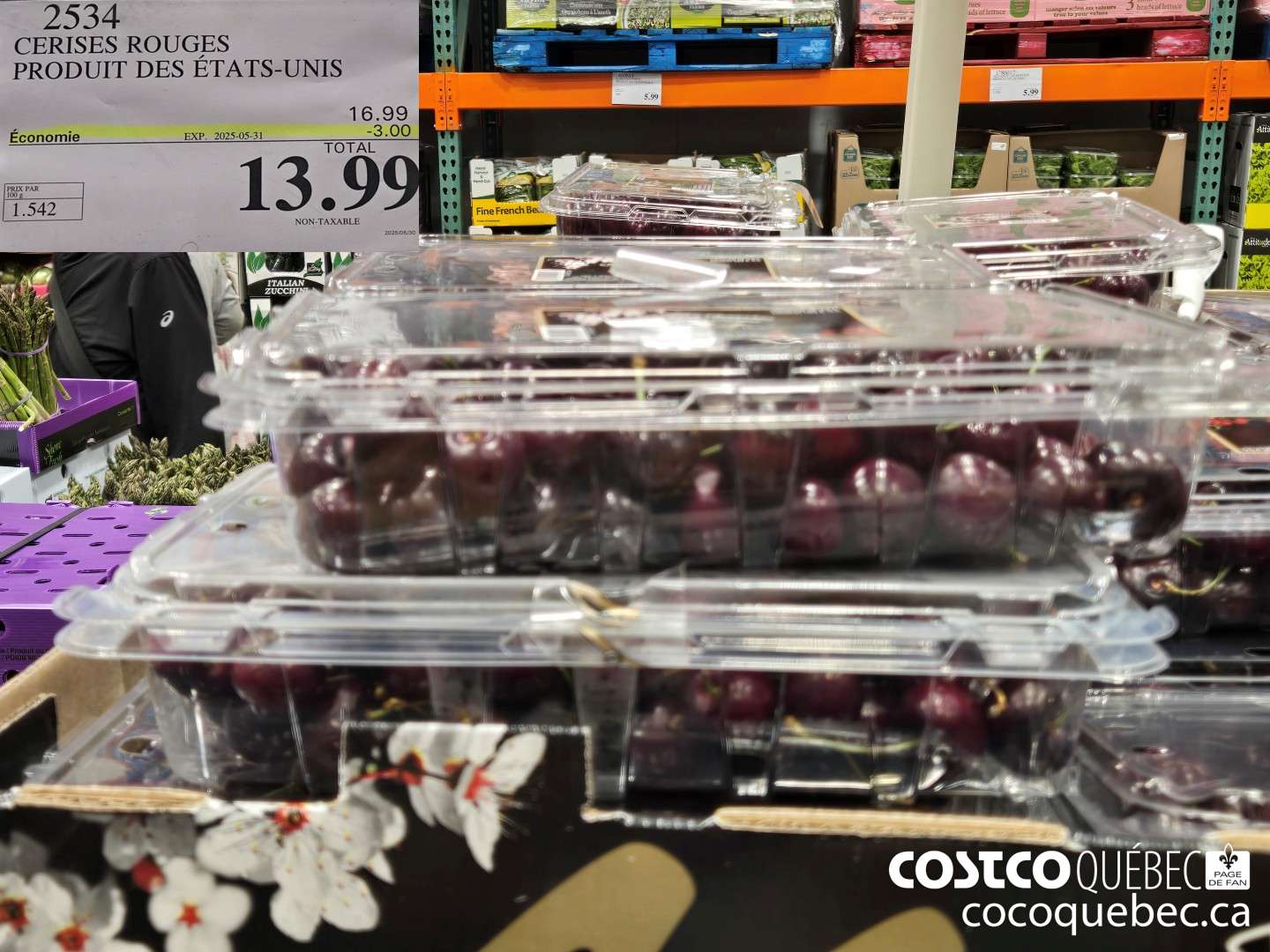 2534 CERISES ROUGES PRODUIT DES ETATS-UNIS  ($3.00 INSTANT SAVINGS EXPIRES ON 2025-05-31) $13.99