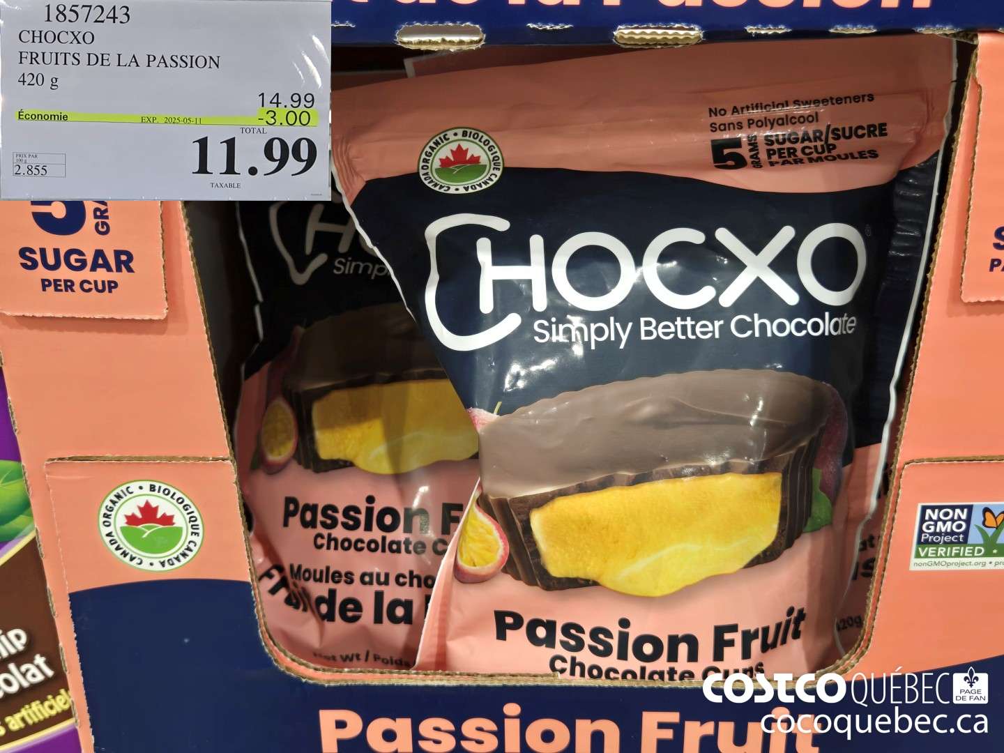 1857243 CHOCXO FRUITS DE LA PASSION  ($3.00 INSTANT SAVINGS EXPIRES ON 2025-05-11) $11.99