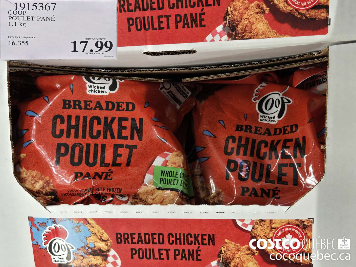 1915367 COOP POULET PANE  $17.99