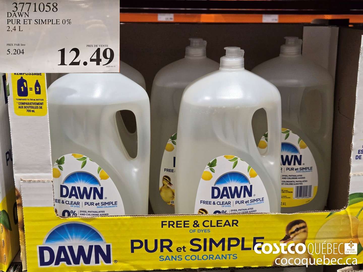 3771058 DAWN PUR ET SIMPLE 0% 2.4L  $12.49