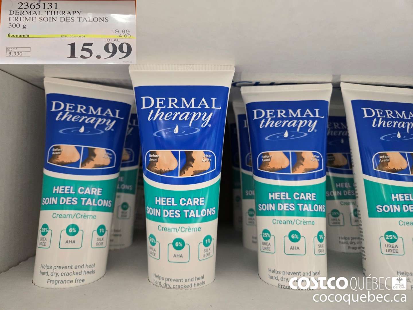 2365131 DERMAL THERAPY CREME SOIN DES TALONS 300 g  ($4.00 INSTANT SAVINGS EXPIRES ON 2025-06-08) $15.99