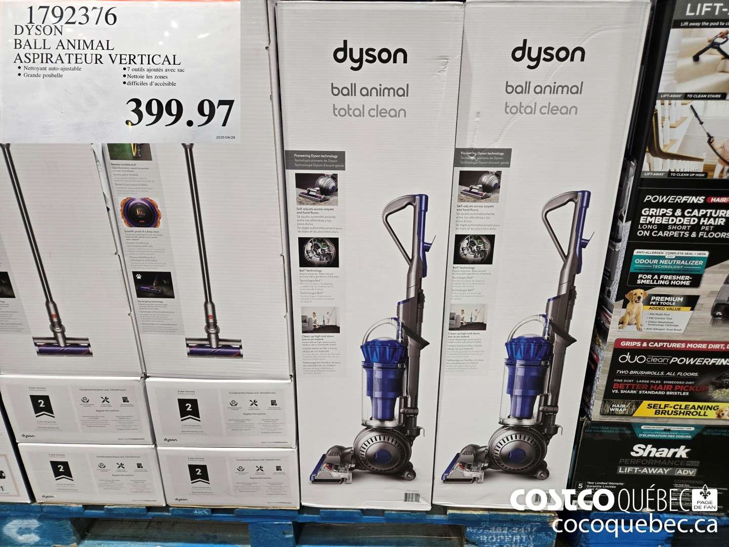 1792376 DYSON BALL ANIMAL ASPIRATEUR VERTICAL  $399.99