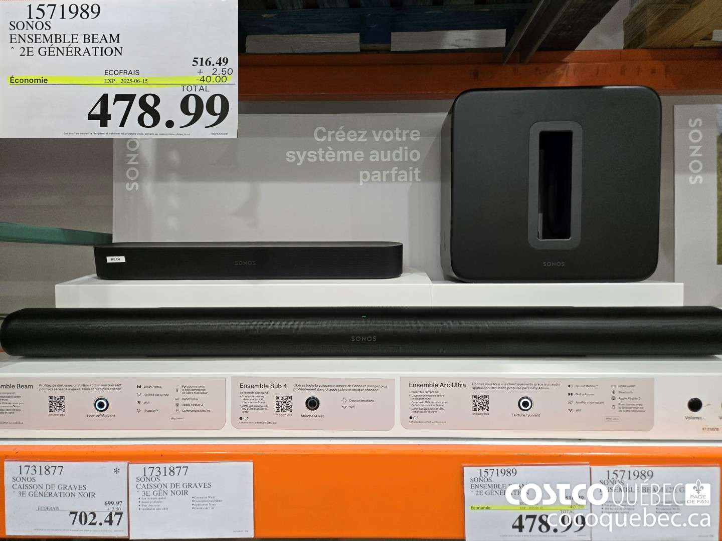 1571989 ENSEMBLE BEAM 2E GENERATION 024-12-02  ($170.00 INSTANT SAVINGS EXPIRES ON 2025-06-15) $478.99