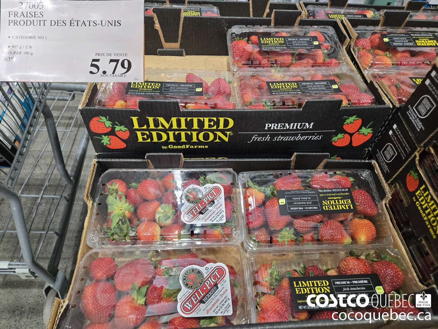27003 FRAISES PRODUIT DES ETATS-UNIS  $5.79