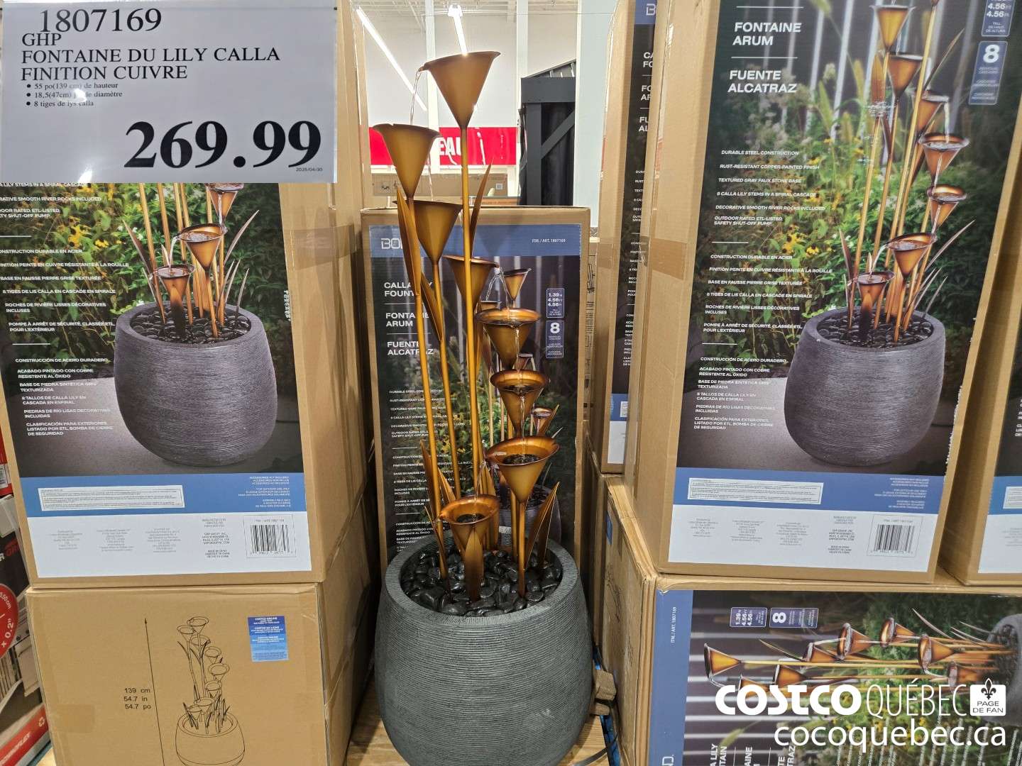 1807169 GHP FONTAINE DU LILY CALLA  $269.99