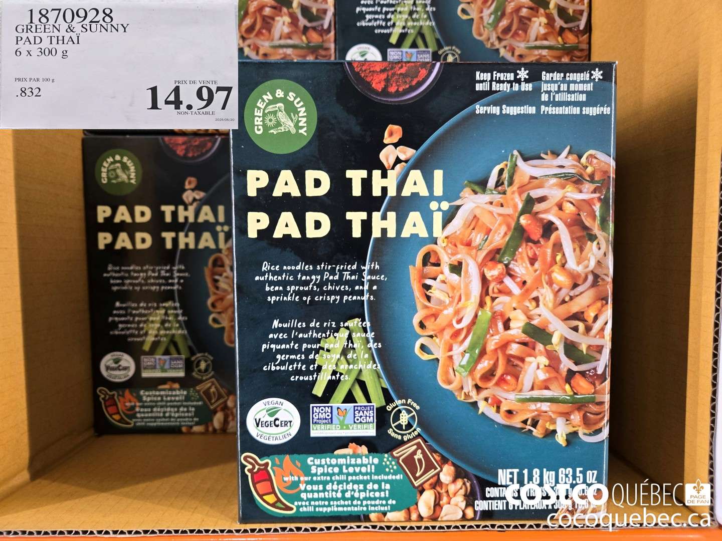 1870928 GREEN & SUNNY PAD THAI 6 x 300 g  $14.97