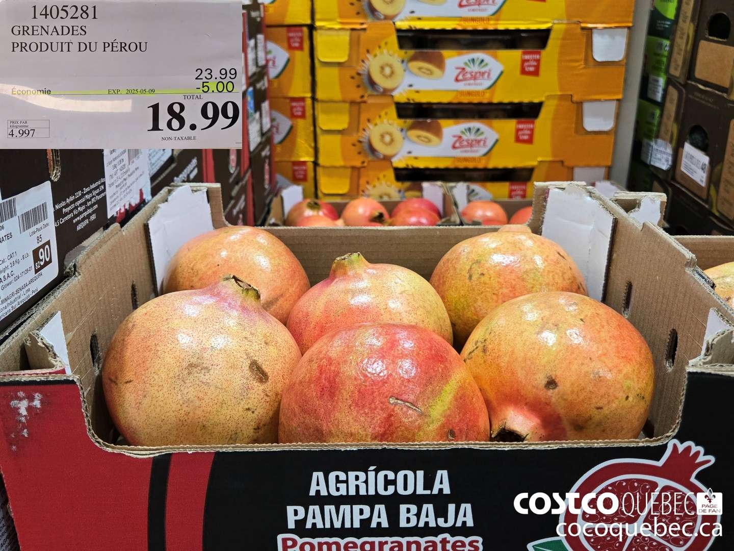 1405281 GRENADES PRODUIT DU PEROU  ($5.00 INSTANT SAVINGS EXPIRES ON 2025-05-09) $18.99