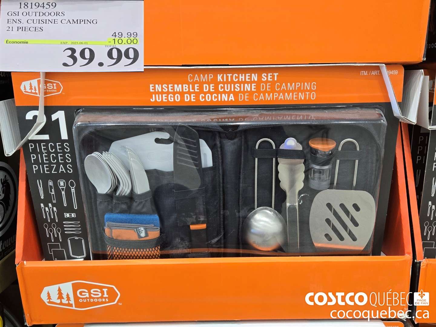 1819459 GSI OUTDOORS ENS. CUISINE CAMPING  ($10.00 INSTANT SAVINGS EXPIRES ON 2025-06-01) $39.99