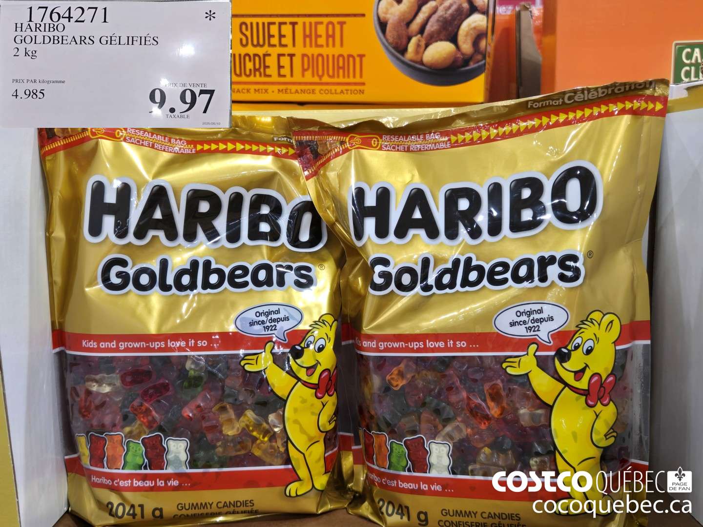 1764271 HARIBO GOLDBEARS GELIFIES 2 kg  $9.97