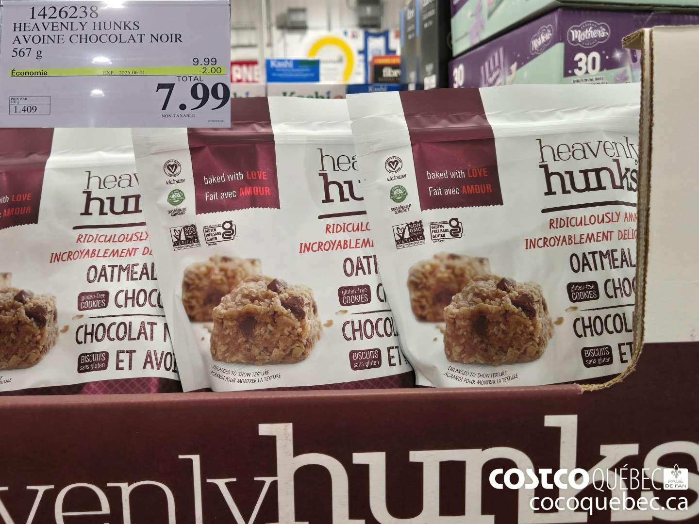 1426238 HEAVENLY HUNKS AVOINE CHOCOLAT NOIR ($2.00 INSTANT SAVINGS EXPIRES ON 2025-06-08) $7.99