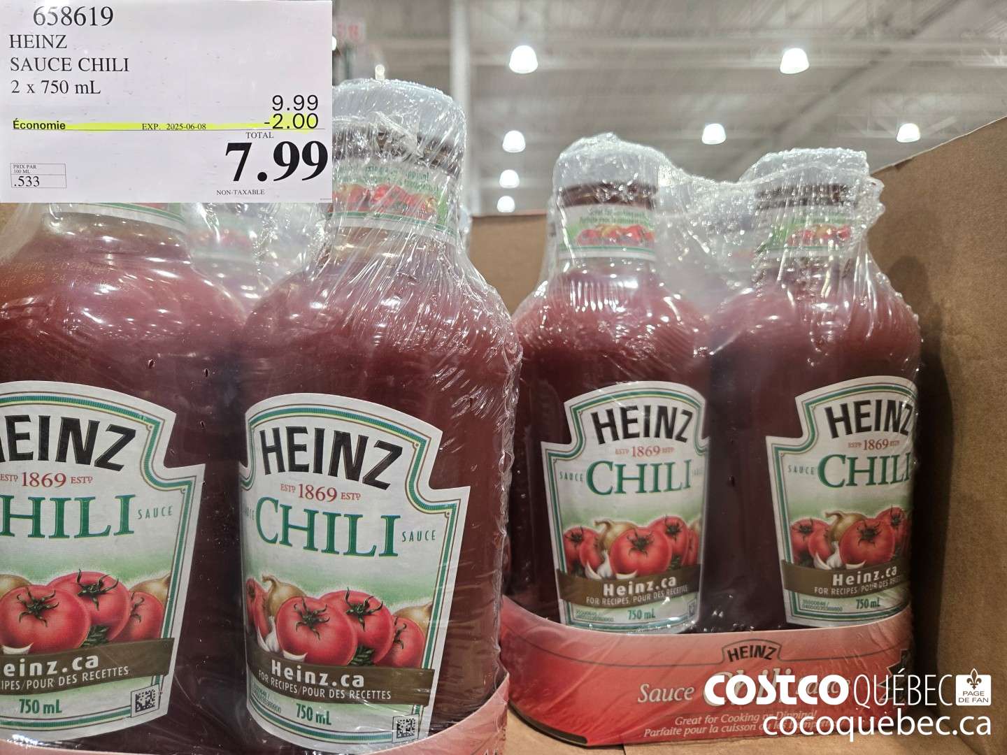6538619 HEINZ SAUCE CHILI  ($2.00 INSTANT SAVINGS EXPIRES ON 2025-06-08) $7.99