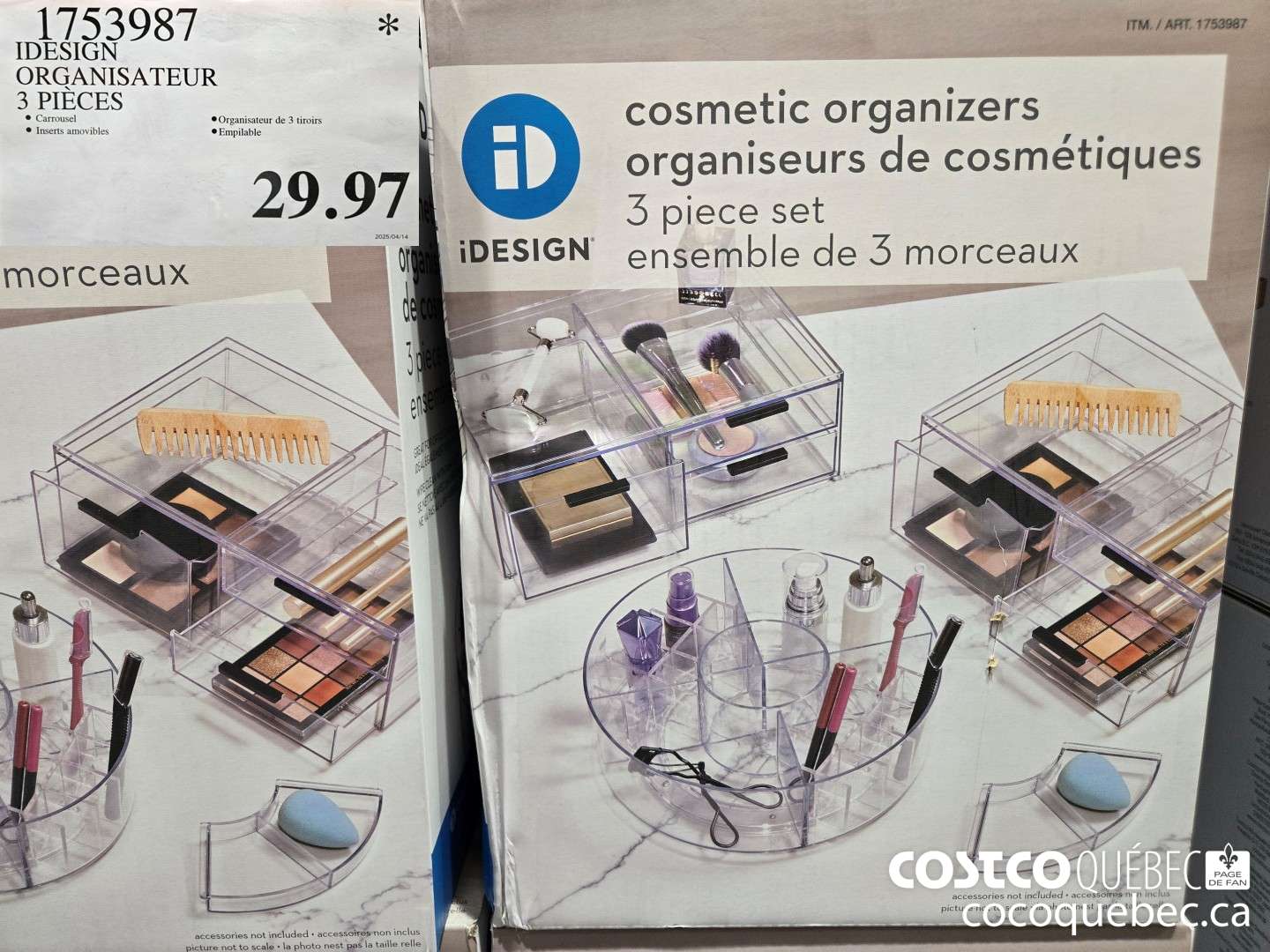 1753987 IDESIGN ORGANISATEUR 3 PIECES  $29.97