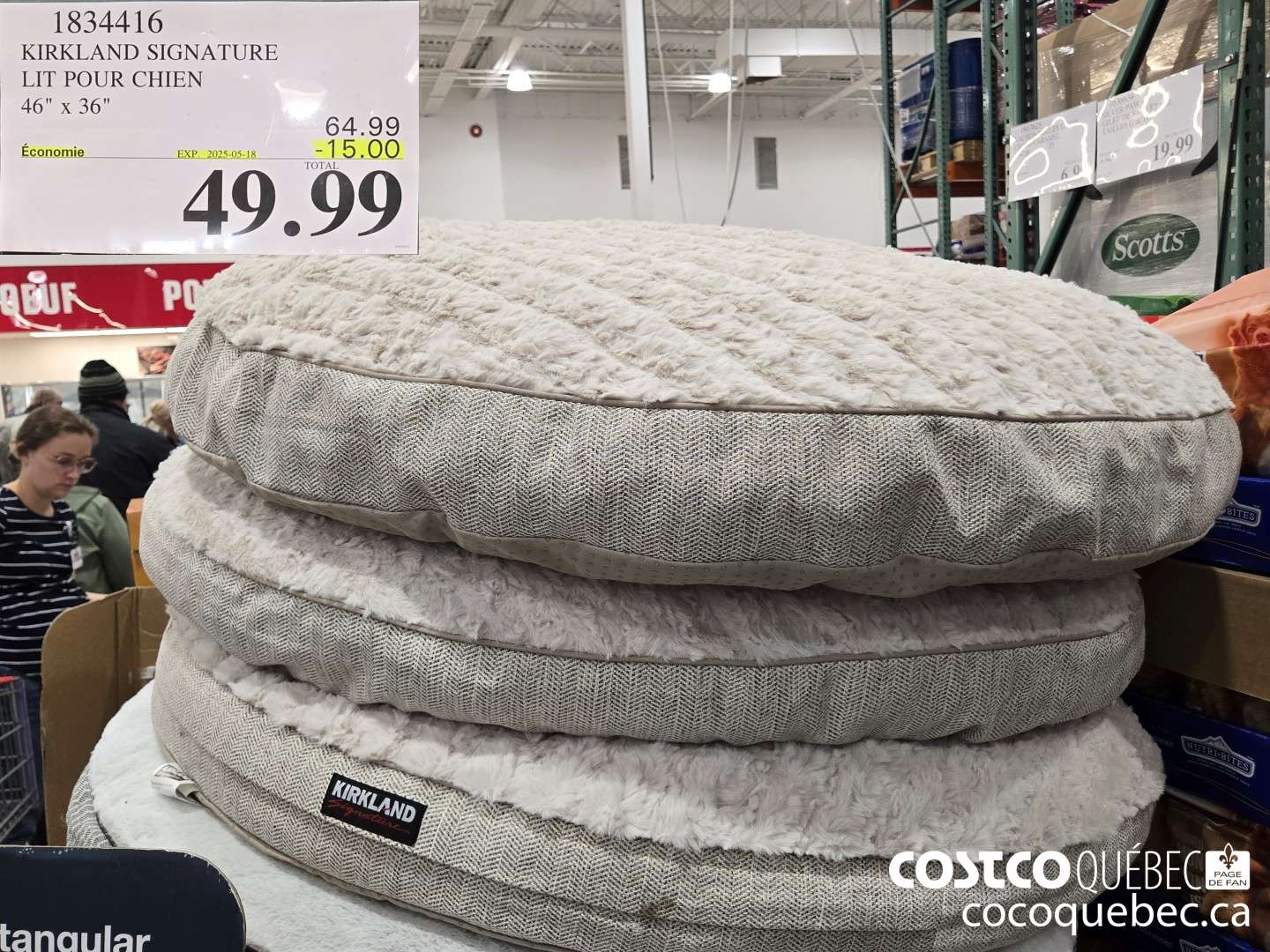 1834416 KIRKLAND SIGNATURE LIT POUR CHIEN  ($15.00 INSTANT SAVINGS EXPIRES ON 2025-05-18) $49.99