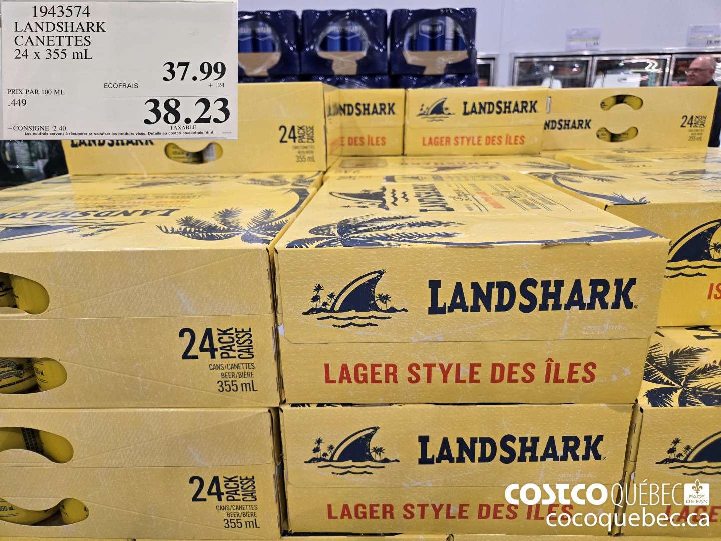 1943574 LANDSHARK CANETTES 24 x 355 mL  $38.23