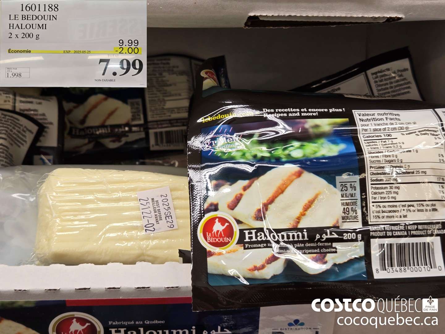 1601188 LE BEDOUIN HALOUMI 2 x 200  ($2.00 INSTANT SAVINGS EXPIRES ON 2025-05-25) $7.99