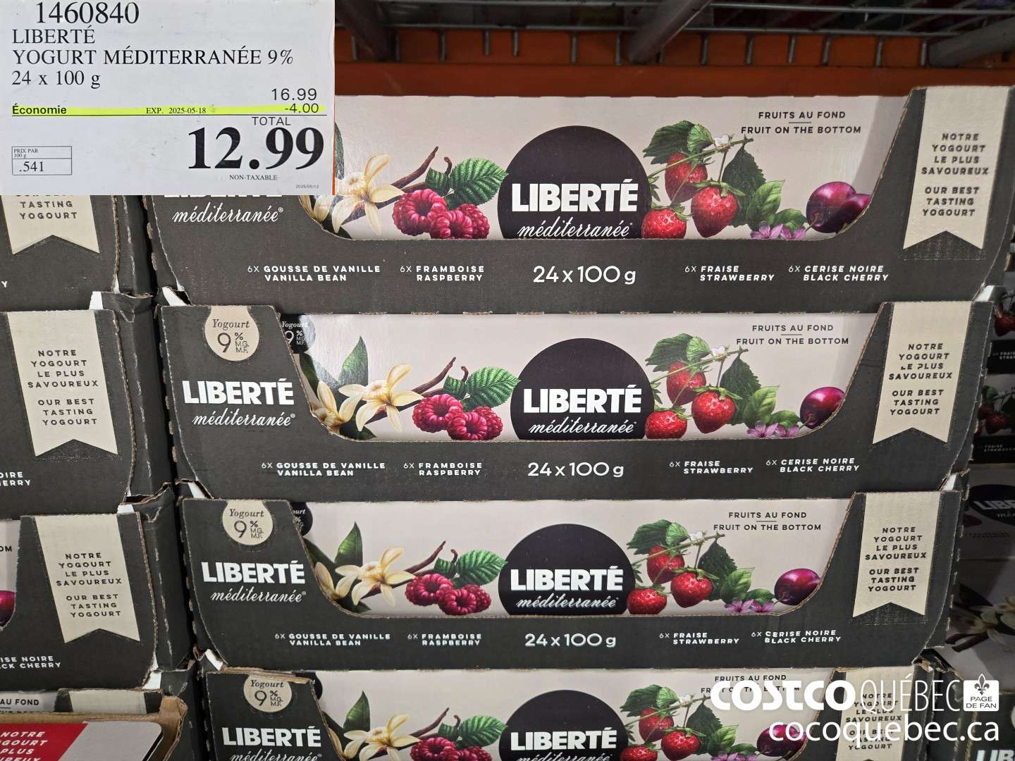 1460840 LIBERTE YOGURT MEDITERRANEE 9% ($4.00 INSTANT SAVINGS EXPIRES ON 2025-05-18) $12.99