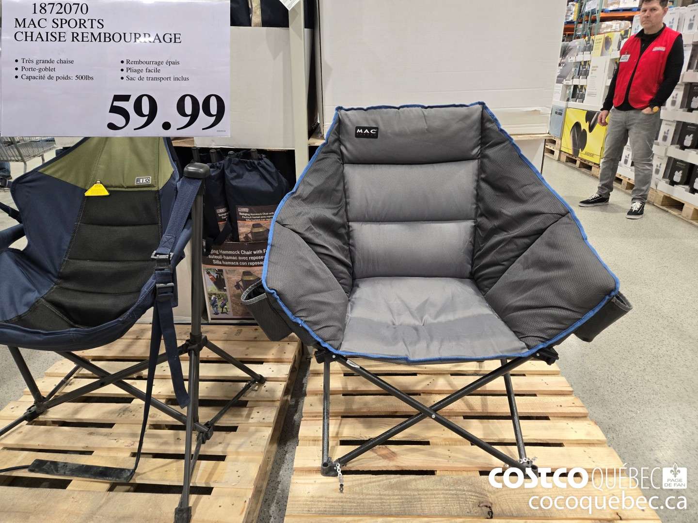 1872070 MAC SPORTS CHAISE REMBOURRAGE  $59.99