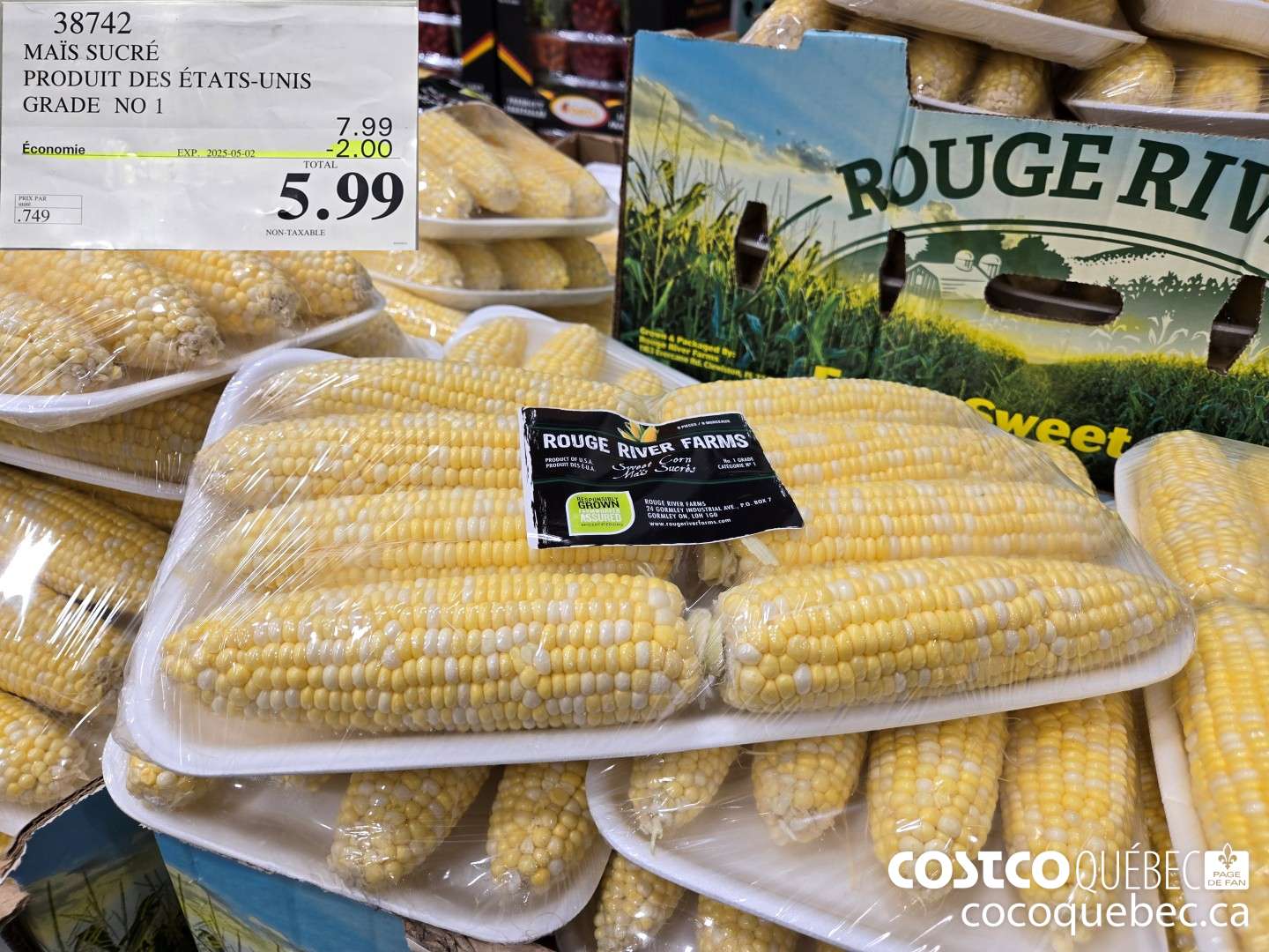 38742 MAIS SUCRE PRODUIT DES ETATS-UNIS GRADE NO 1 NON-TAXABLE  ($2.00 INSTANT SAVINGS EXPIRES ON 2025-05-02) $5.99