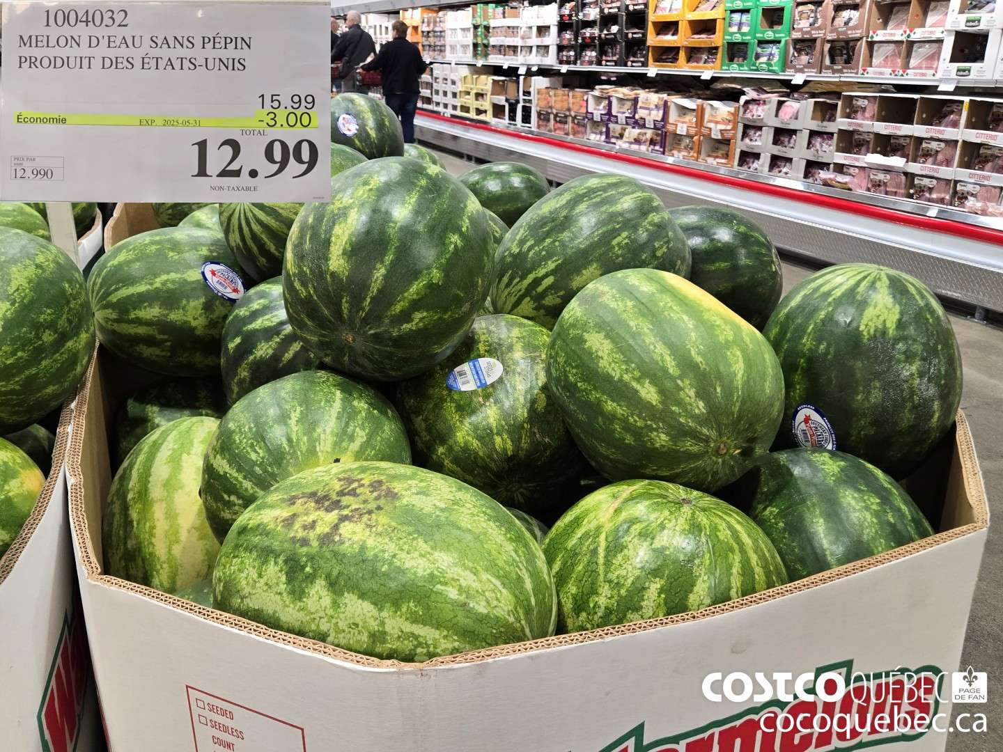 1004032 MELON D'EAU_SANS PEPIN ($3.00 INSTANT SAVINGS EXPIRES ON 2025-05-31) $12.99