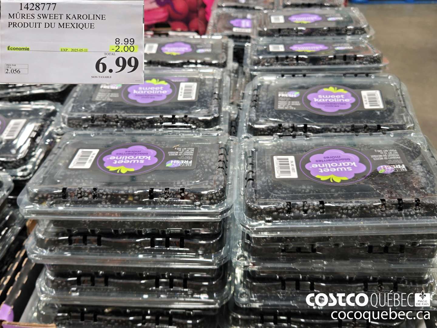 1428777 MURES SWEET KAROLINE PRODUIT DU MEXIQUE  ($2.00 INSTANT SAVINGS EXPIRES ON 2025-05-11) $6.99