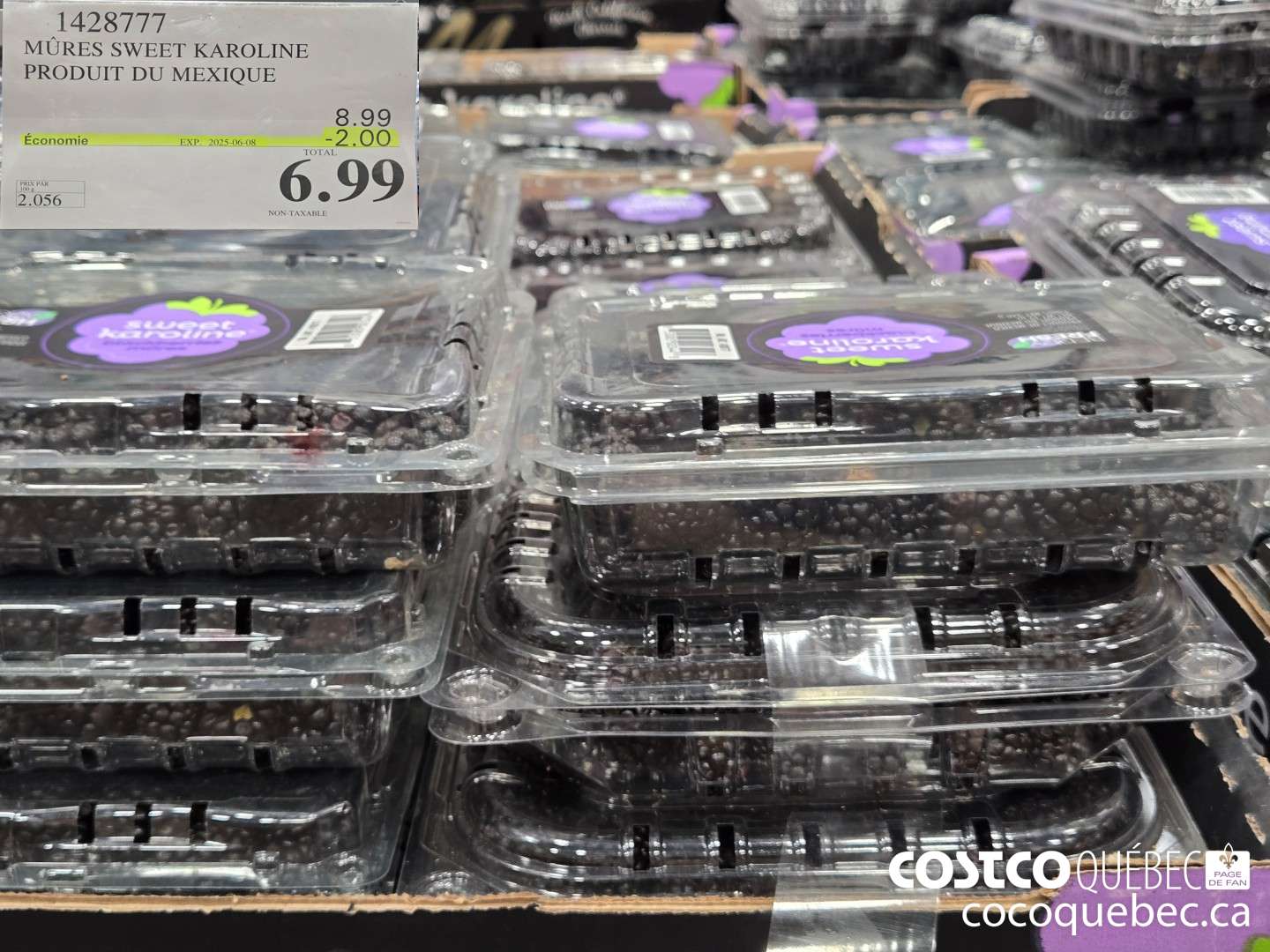 1428777 MURES SWEET KAROLINE PRODUIT DU MEXIQUE  ($2.00 INSTANT SAVINGS EXPIRES ON 2025-06-08) $6.99