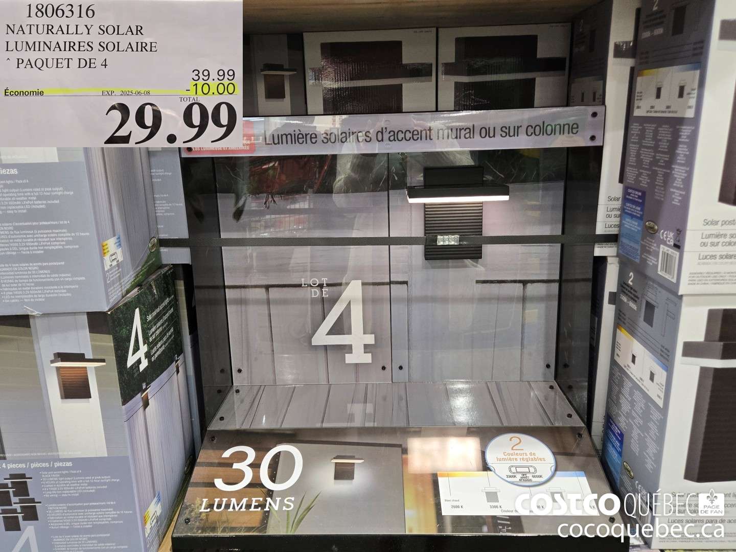 1806316 NATURALLY SOLAR LUMINAIRES SOLAIRE ($10.00 INSTANT SAVINGS EXPIRES ON 2025-06-08) $29.99