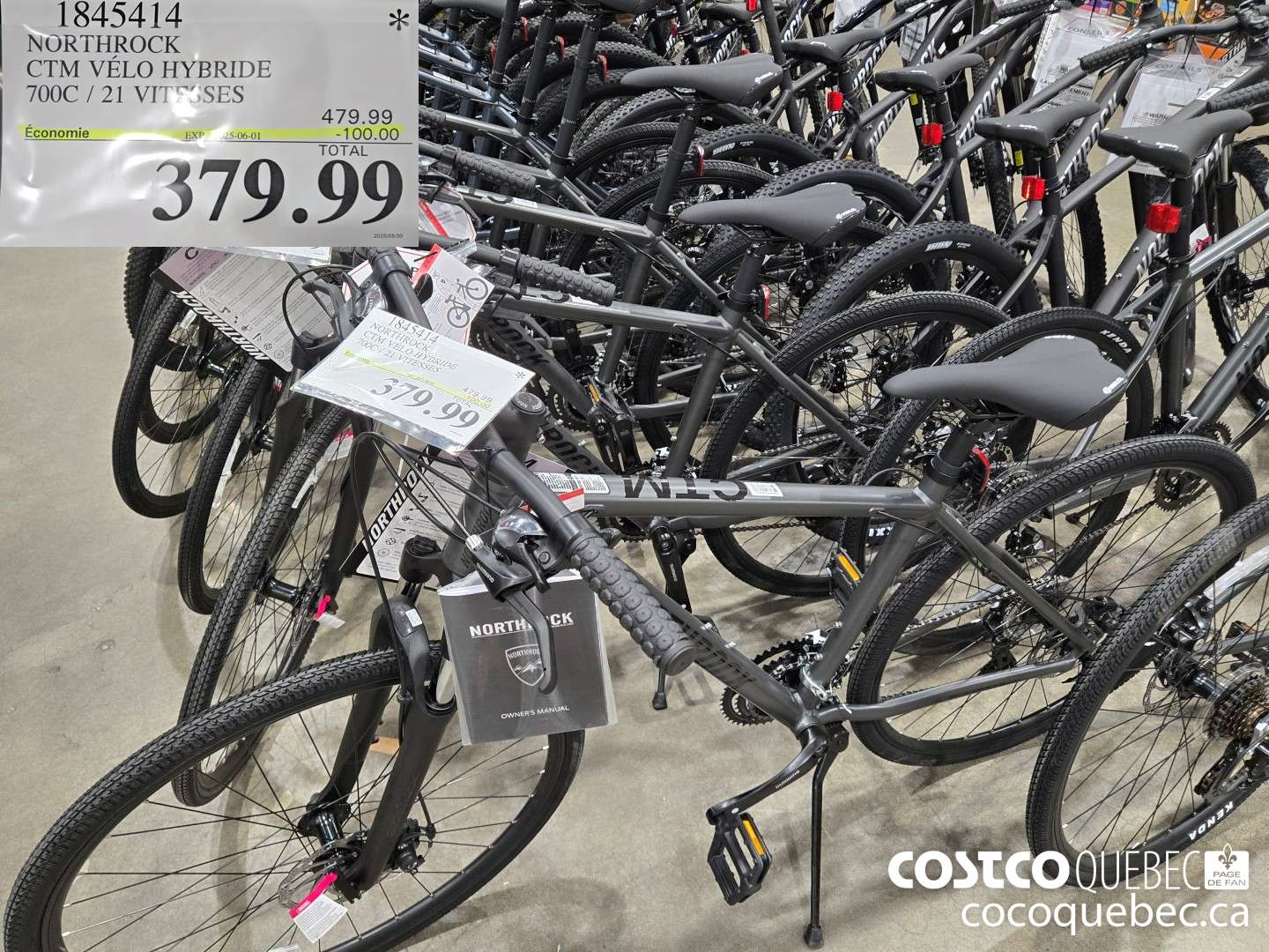 1845414 NORTHROCK CTM VELO HYBRIDE 700C / 21 VIT™SES  ($100.00 INSTANT SAVINGS EXPIRES ON 2025-06-01) $379.99