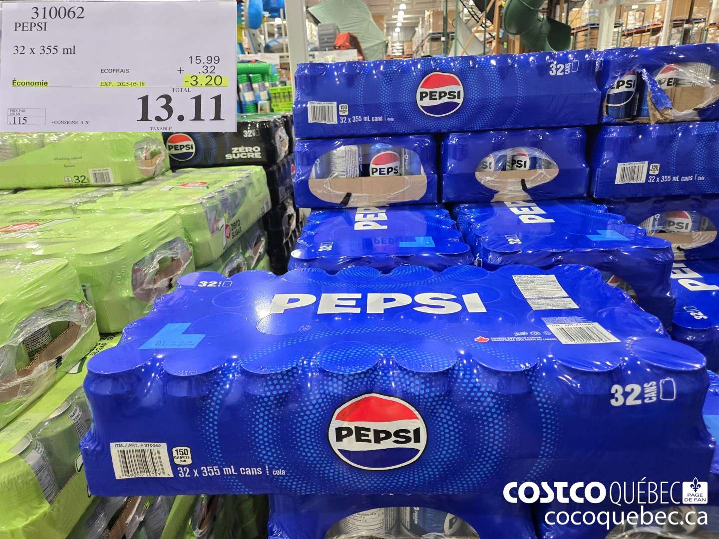 310062 PEPSI  ($3.20 INSTANT SAVINGS EXPIRES ON 2025-05-18) $13.11