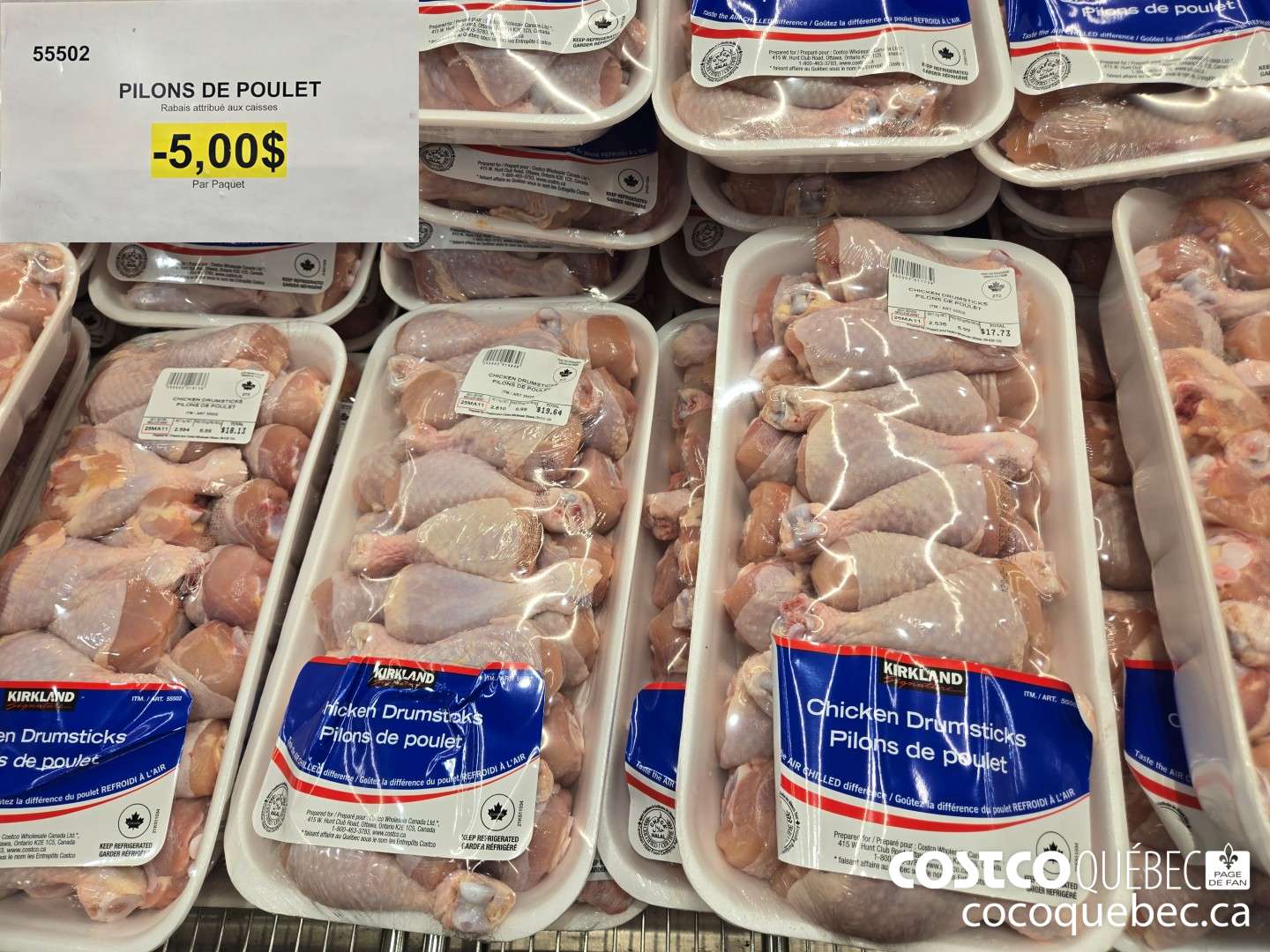 55502 PILONS DE POULET  ($5.00 INSTANT SAVINGS)