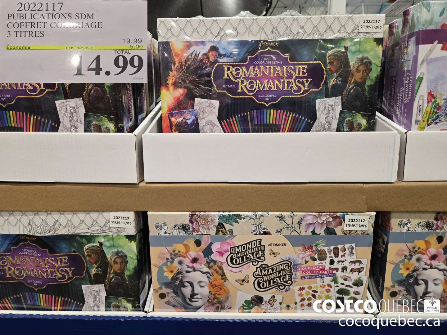 2022117 PUBLICATIONS SDM COFPFRET COLORIAGE 3 TITRES  ($5.00 INSTANT SAVINGS EXPIRES ON 2025-06-08) $14.99